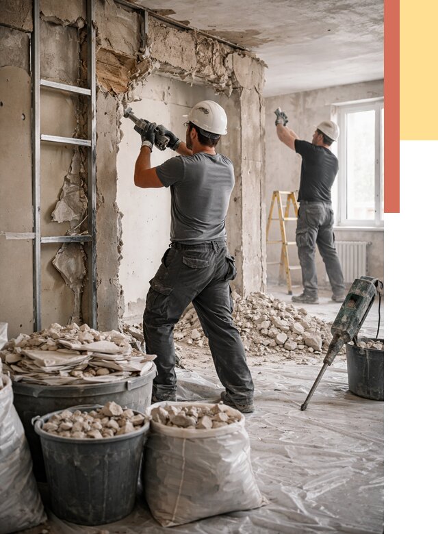 Демонтажные работы в Миассе от 2746 руб. — услуги и цена под ключ | ОТДЕЛОЧНИК-Мсс