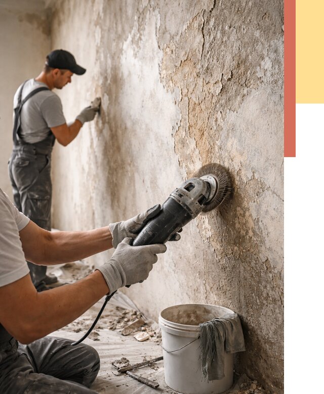 Снятие и удаление краски со стен в Миассе от 2136 руб. — ОТДЕЛОЧНИК-Мсс