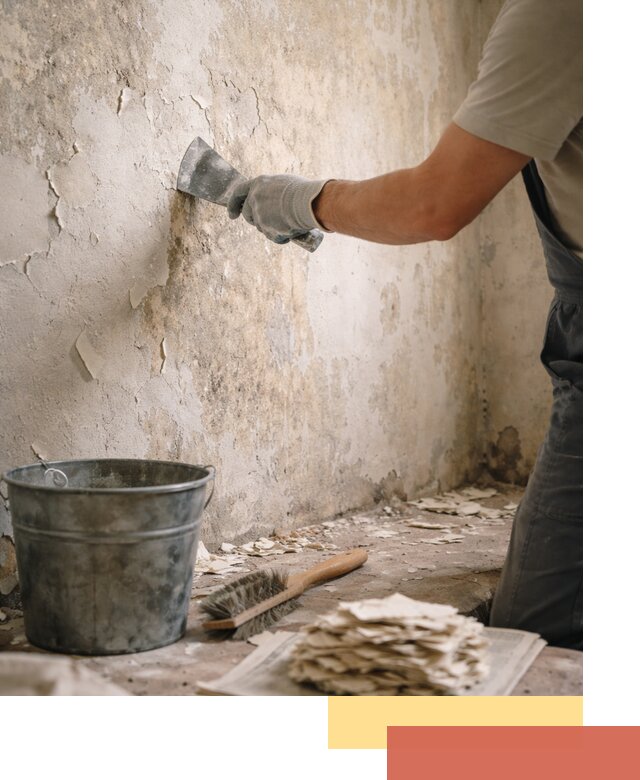 Удаление старой краски со стен в Миассе качественно и быстро