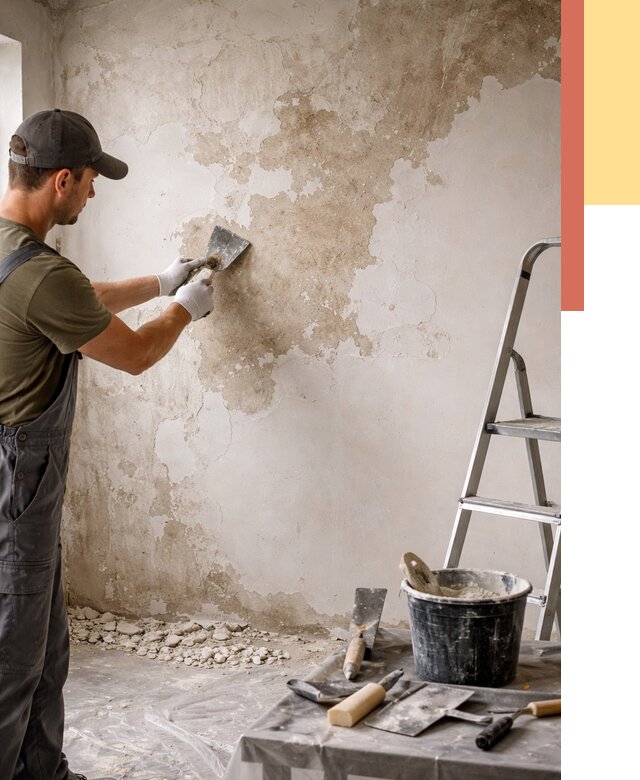 Снятие старой шпаклевки в Миассе от 1881 руб. — быстро и недорого | ОТДЕЛОЧНИК-Мсс