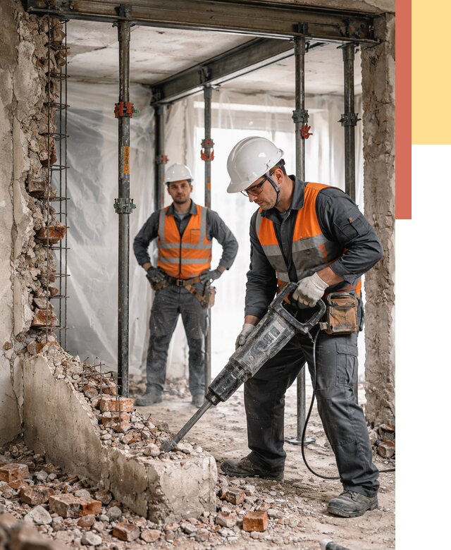 Снос несущих стен в Миассе от 10424 руб. — демонтаж несущей стены под ключ | ОТДЕЛОЧНИК-Мсс