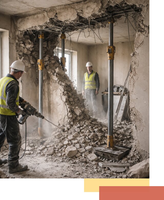 Снос несущих стен в Миассе с гарантией безопасности и качества