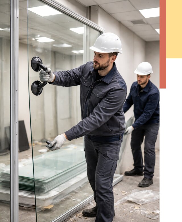 Демонтаж стеклянных перегородок в Миассе от 3254 руб. — быстро и недорого | ОТДЕЛОЧНИК-Мсс