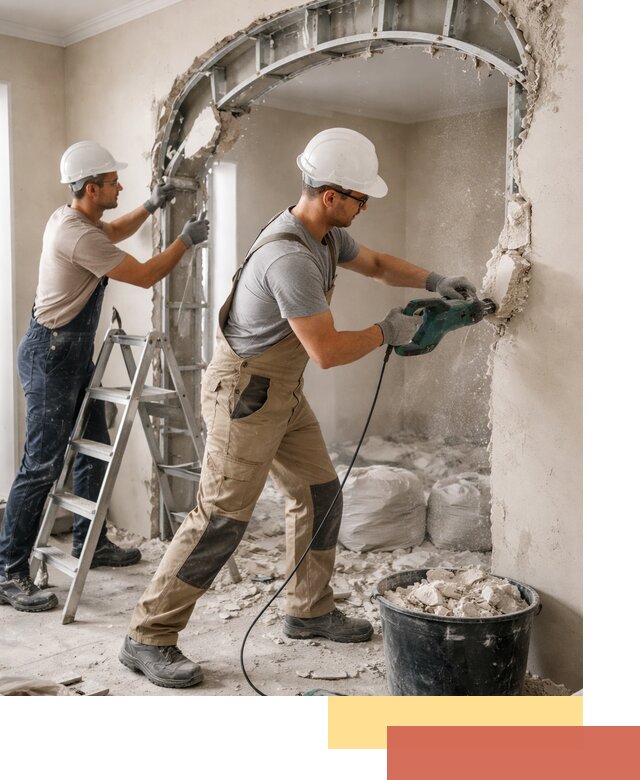 Демонтаж гипсокартонной арки в Миассе быстро и аккуратно