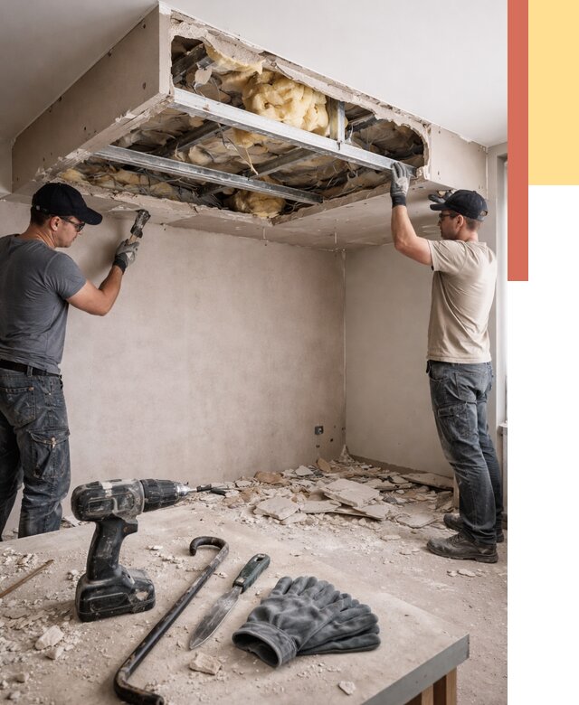 Демонтаж короба из гипсокартона в Миассе от 1546 руб. — быстро и недорого | ОТДЕЛОЧНИК-Мсс