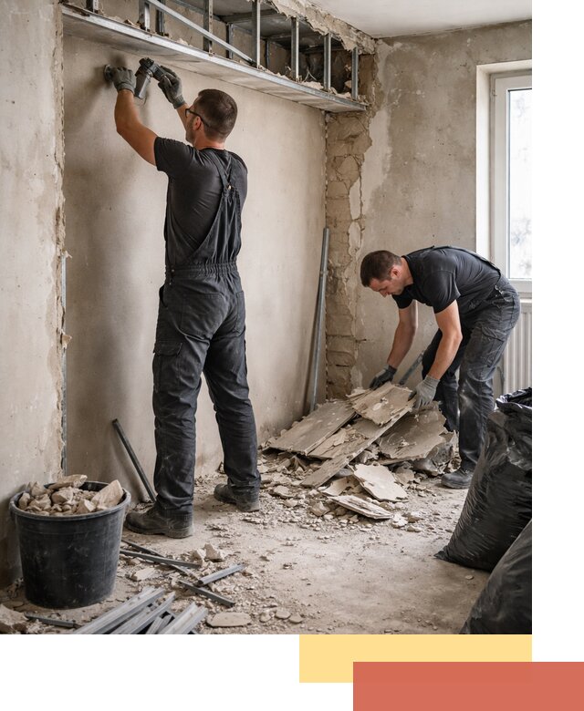 Демонтаж короба из гипсокартона в Миассе быстро и аккуратно