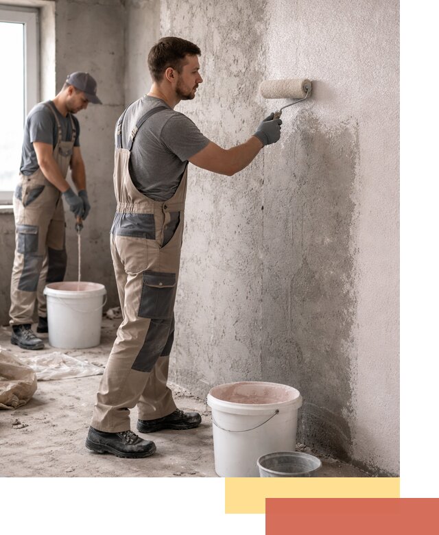 Нанесение бетоноконтакта на стены в Миассе для последующей отделки