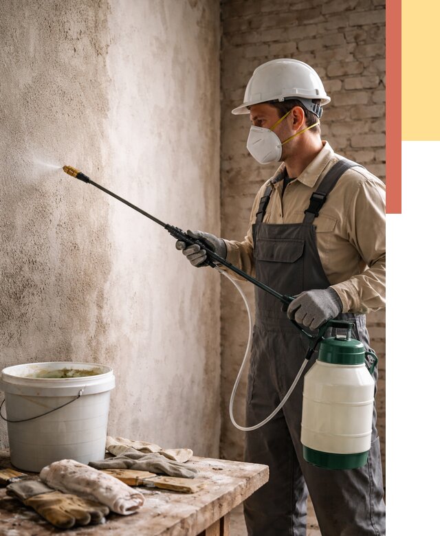 Антисептическая обработка стен в Миассе от 1220 руб. — быстро и недорого | ОТДЕЛОЧНИК-Мсс