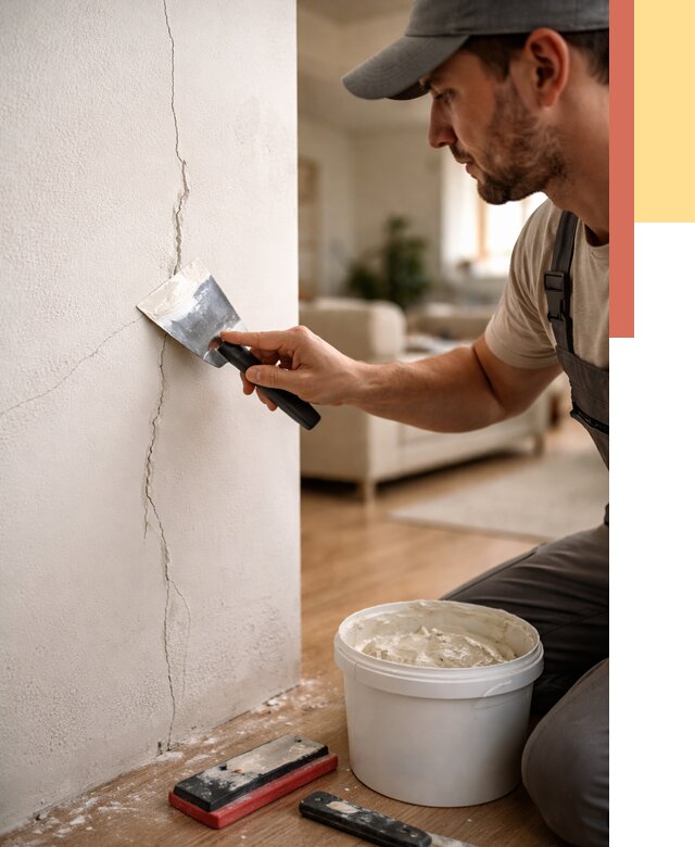 Заделка трещин и сколов в Миассе от 2492 руб. — быстро и недорого | ОТДЕЛОЧНИК-Мсс