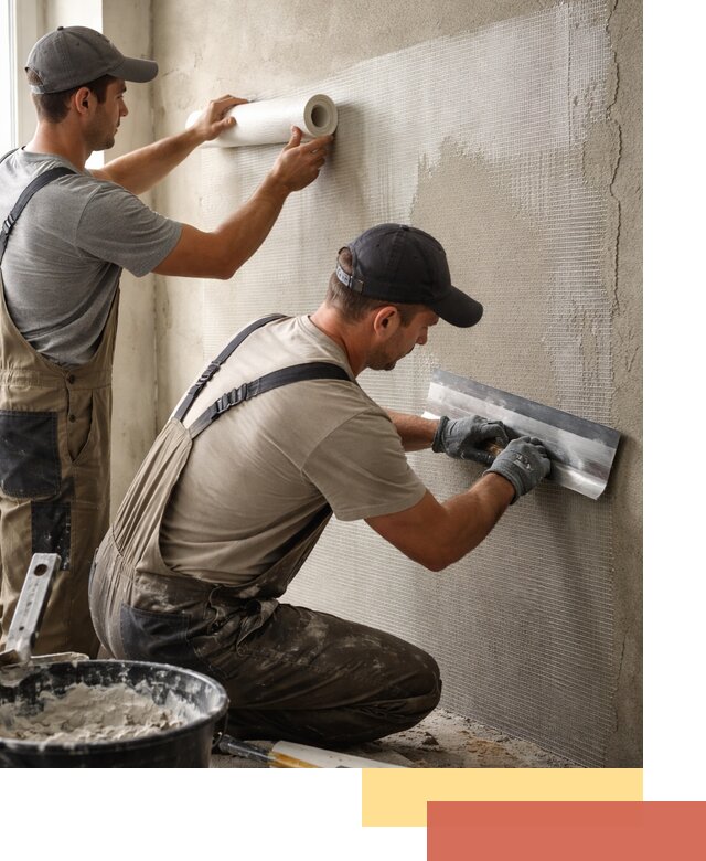 Армирование стен стеклосеткой в Миассе для прочной отделки