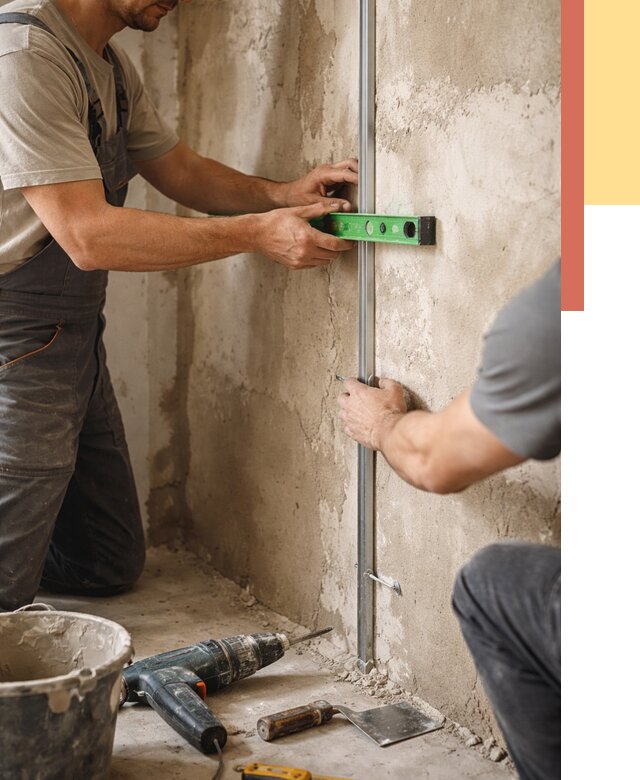 Установка штукатурных маяков в Миассе от 7119 руб. — быстро и недорого | ОТДЕЛОЧНИК-Мсс