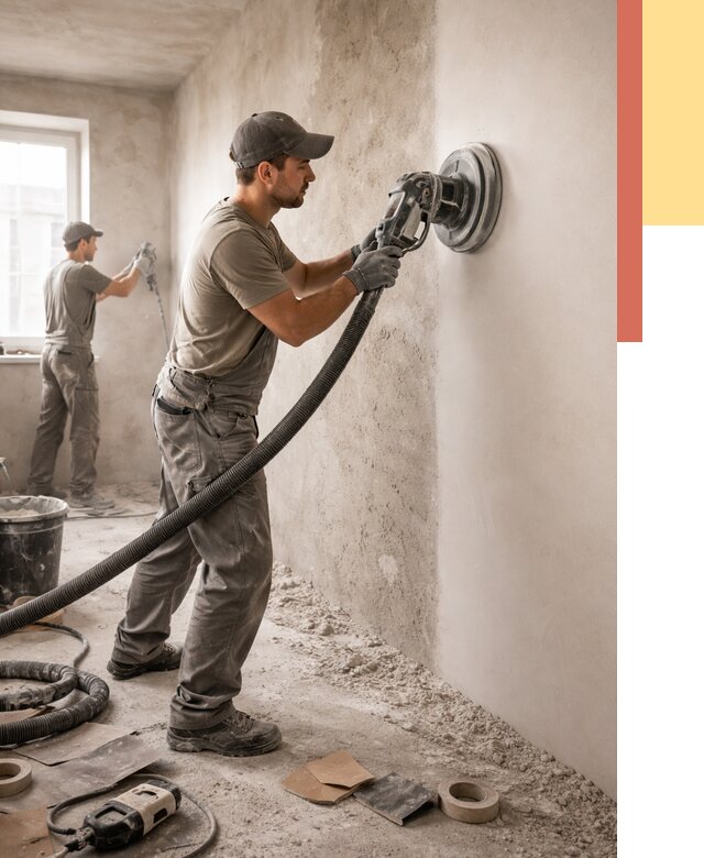 Шлифовка стен в Миассе от 1220 руб/м2 — быстро и недорого | ОТДЕЛОЧНИК-Мсс