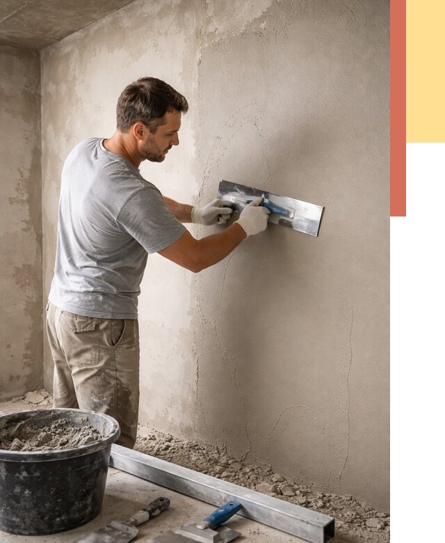 Штукатурка стен без маяков в Миассе от 7322 руб/м2 — услуги и цена | ОТДЕЛОЧНИК-Мсс