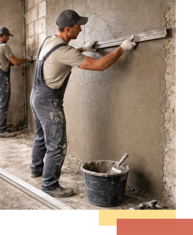 Штукатурка стен цементно-песчаная в Миассе профессионально