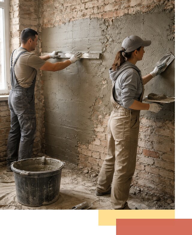 Штукатурка кирпичных стен в Миассе — качественно и надежно