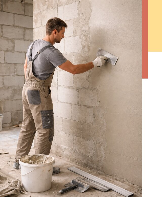 Штукатурка стен из газобетона в Миассе от 2136 руб./м2 — быстро и недорого | ОТДЕЛОЧНИК-Мсс