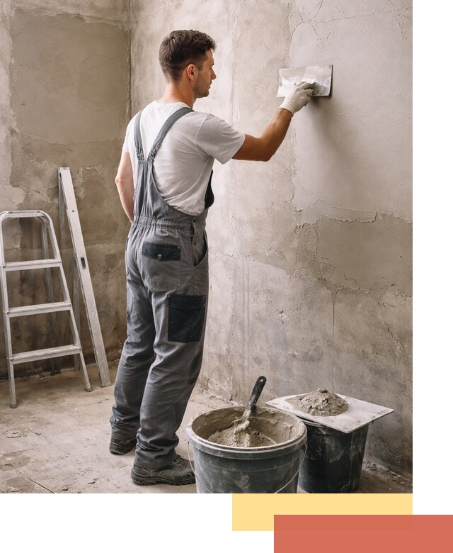 Штукатурка стен в ванной под ключ в Миассе