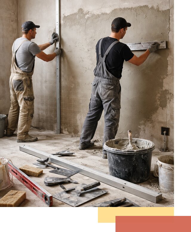 Профессиональная штукатурка стен под плитку в Миассе