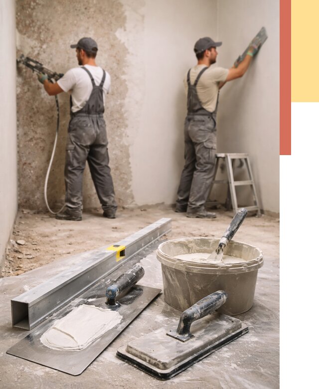 Штукатурка стен под обои в Миассе от 4577 руб./м2 — выравнивание под обои | ОТДЕЛОЧНИК-Мсс