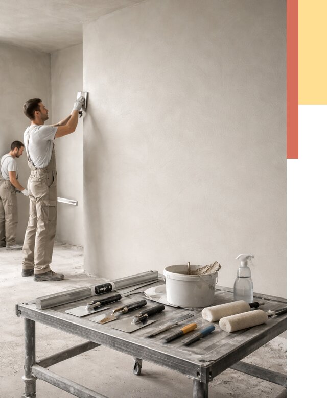 Штукатурка стен под покраску в Миассе от 4577 руб./м² — качественно и недорого | ОТДЕЛОЧНИК-Мсс