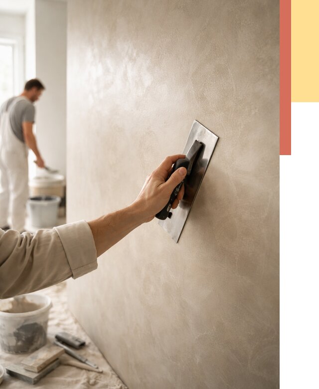 Венецианская штукатурка в Миассе от 3560 руб/м² — нанесение стен под ключ | ОТДЕЛОЧНИК-Мсс