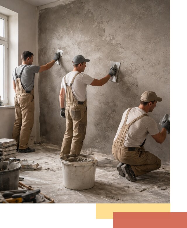 Декоративная штукатурка под бетон в Миассе для стен и потолков