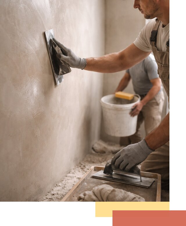 Нанесение марокканской штукатурки таделакт в Миассе