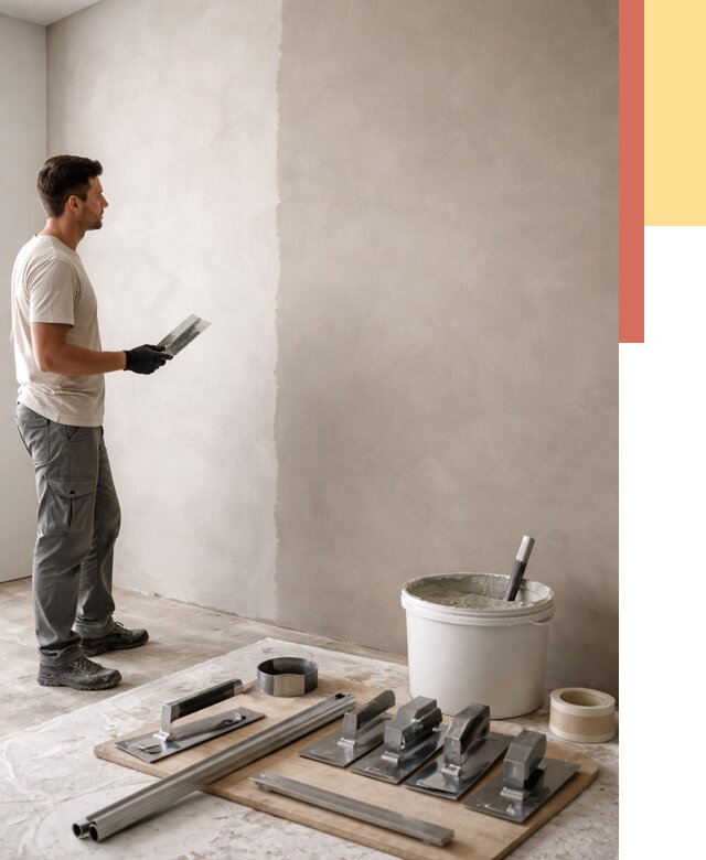 Нанесение микроцемента на стены в Миассе от 3254 руб./м2 под ключ | ОТДЕЛОЧНИК-Мсс