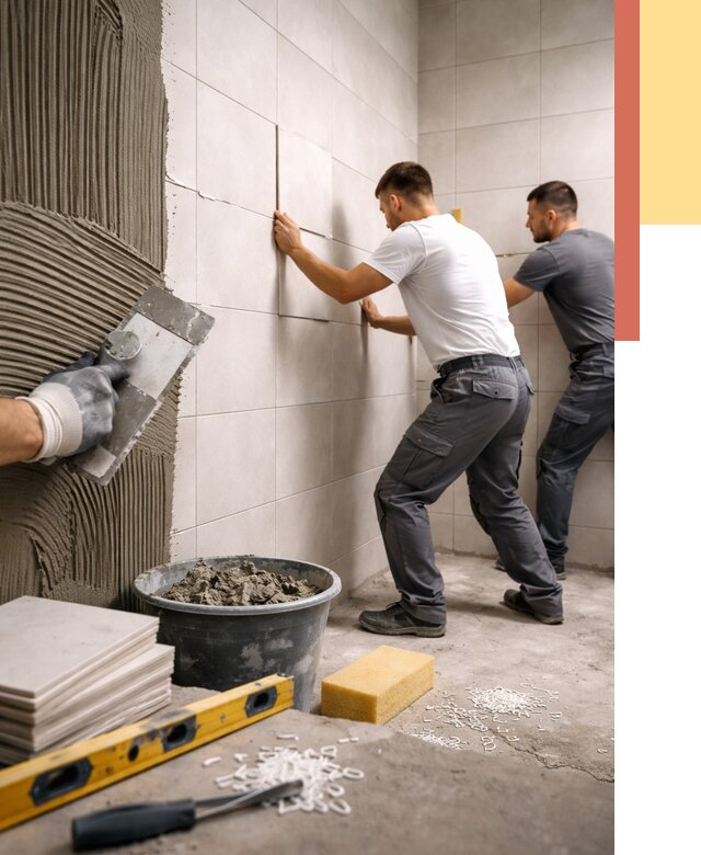 Укладка плитки на стены в Миассе от 864 руб. — качественно и недорого | ОТДЕЛОЧНИК-Мсс