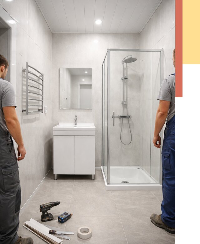 Отделка ванной комнаты панелями ПВХ в Миассе от 4577 руб. за м2 | ОТДЕЛОЧНИК-Мсс