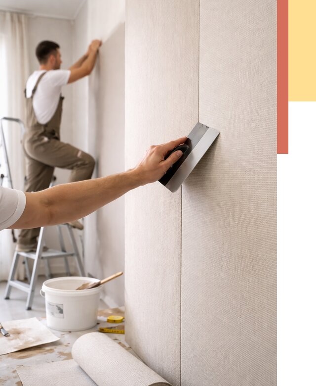 Поклейка текстильных обоев в Миассе от 4577 руб. под ключ | ОТДЕЛОЧНИК-Мсс