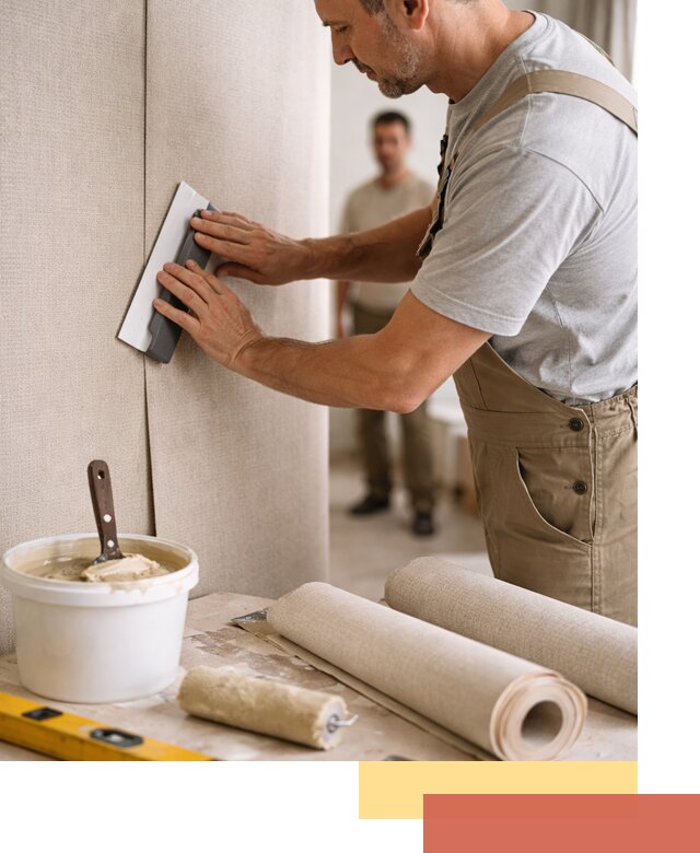 Поклейка текстильных обоев в Миассе профессионально и аккуратно