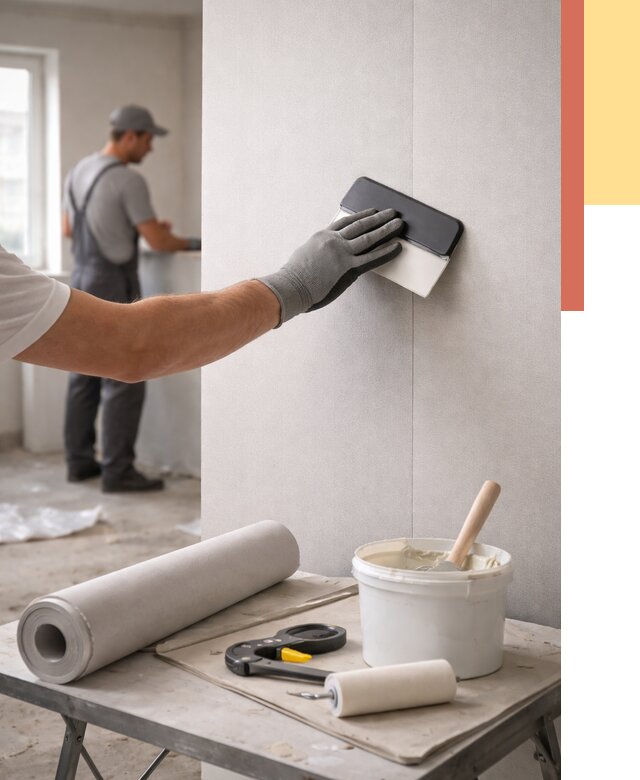 Поклейка обоев под покраску в Миассе от 3560 руб. за м2 | ОТДЕЛОЧНИК-Мсс