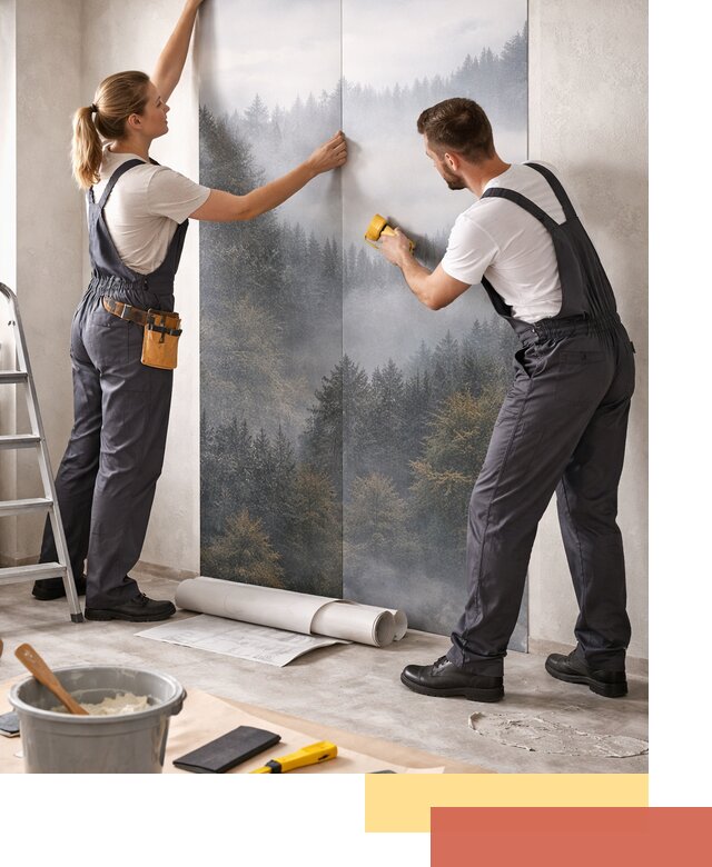 Поклейка фотообоев профессионально в Миассе под ключ