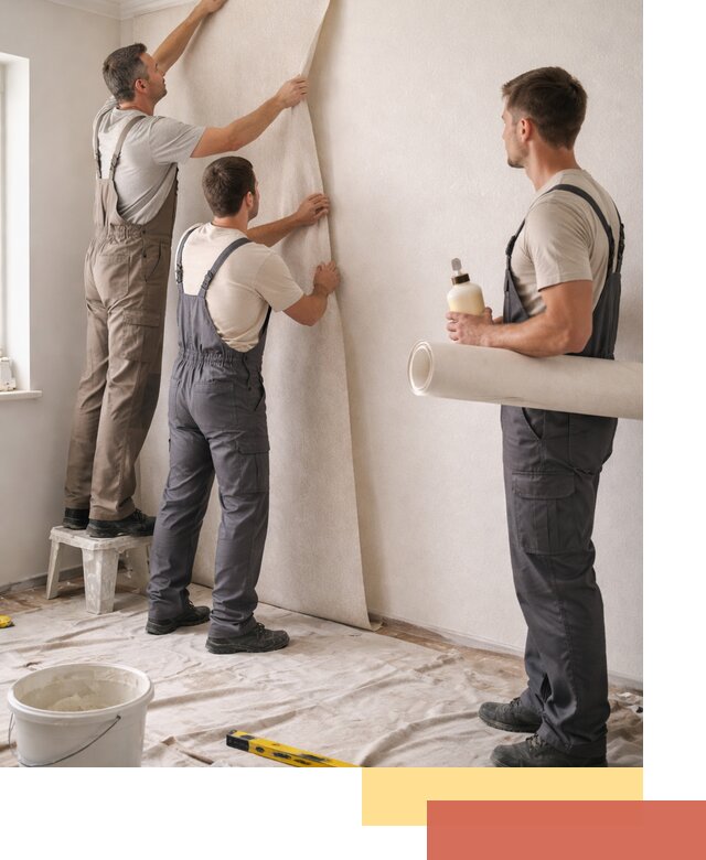 Оклейка стен обоями в Миассе — качественно и профессионально