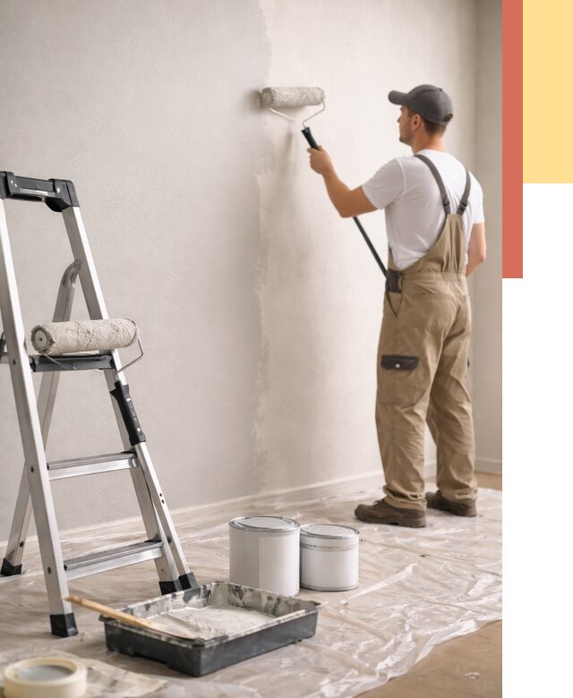 Покраска стен латексной краской в Миассе от 4577 руб. за м2 | ОТДЕЛОЧНИК-Мсс