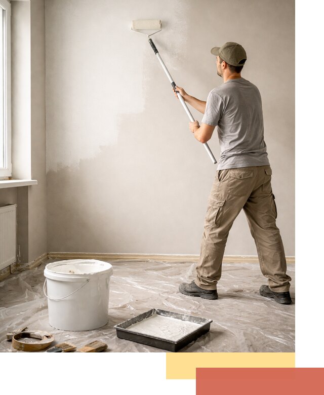 Покраска стен латексной краской в Миассе качественно и быстро