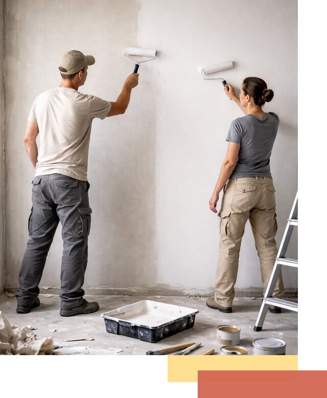 Окраска стен по стеклохолсту в Миассе качественно и долговечно