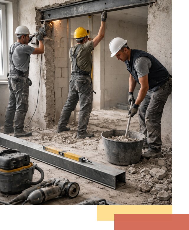 Создание проемов в стенах и несущих конструкциях в Миассе