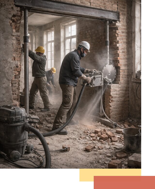 Прорезка проема в стене под дверной или оконный проем в Миассе