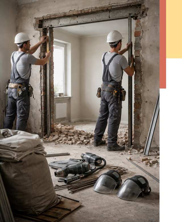 Расширение дверного проема в Миассе от 12713 руб. под ключ | ОТДЕЛОЧНИК-Мсс