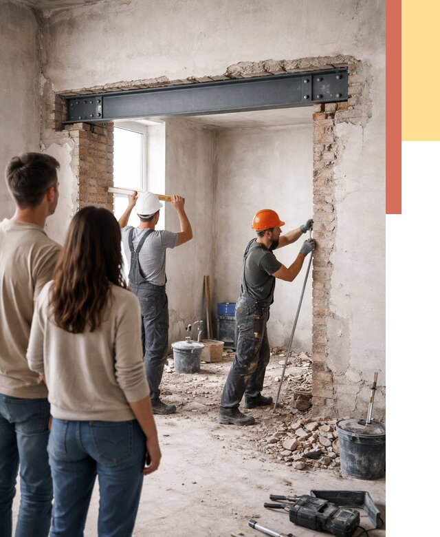 Усиление проема в стене в Миассе от 9662 руб. — усиление дверного проема металлоконструкцией | ОТДЕЛОЧНИК-Мсс