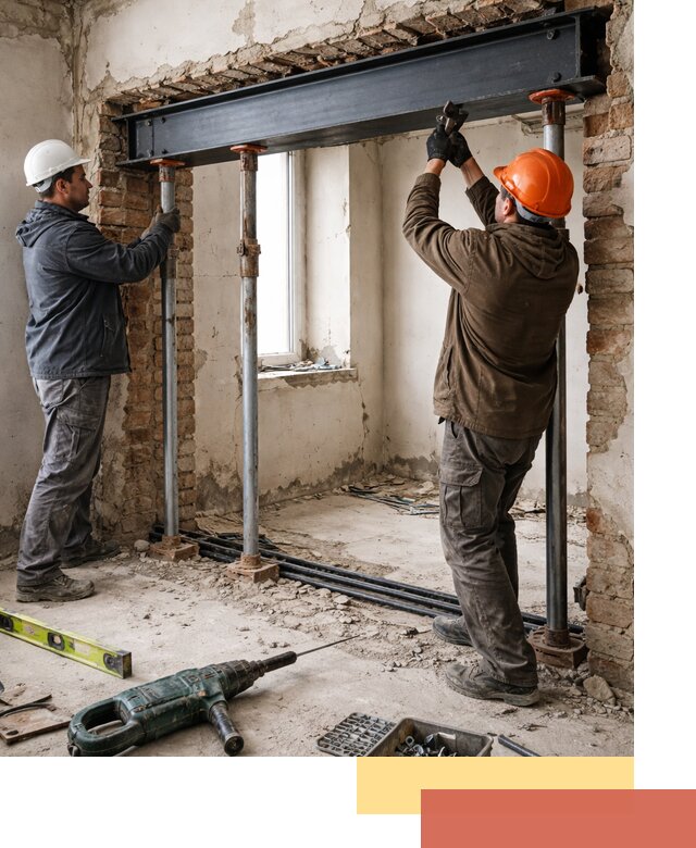 Усиление проема в стене в Миассе для расширения и безопасности