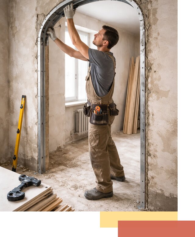 Устройство арочного проема в Миассе под ключ