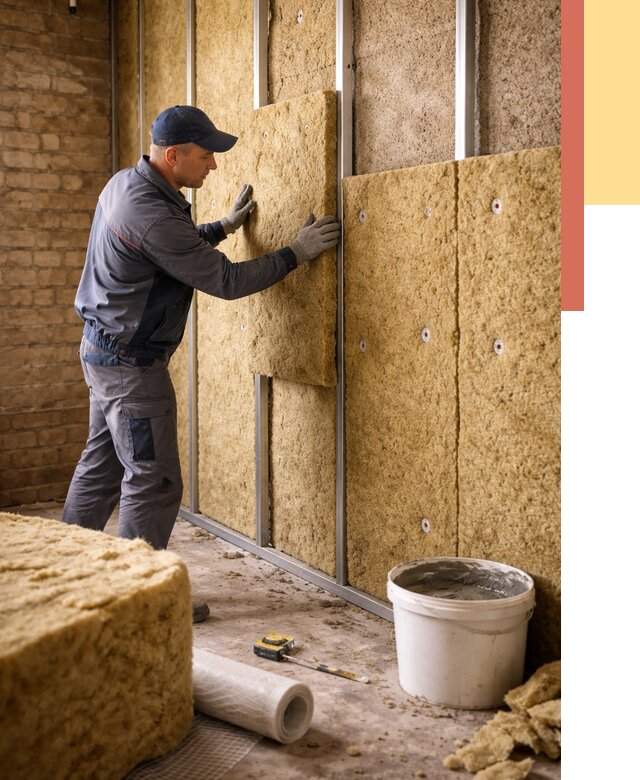 Утепление стен минватой в Миассе от 1373 руб./м2 — недорого и быстро | ОТДЕЛОЧНИК-Мсс