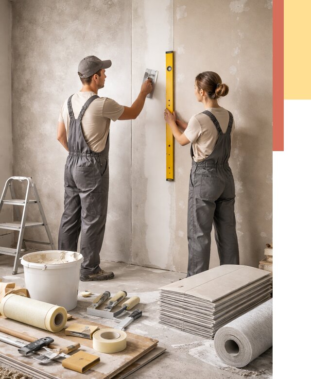 Отделка стен в Миассе от 1526 руб/м² — недорого, быстро, под ключ | ОТДЕЛОЧНИК-Мсс