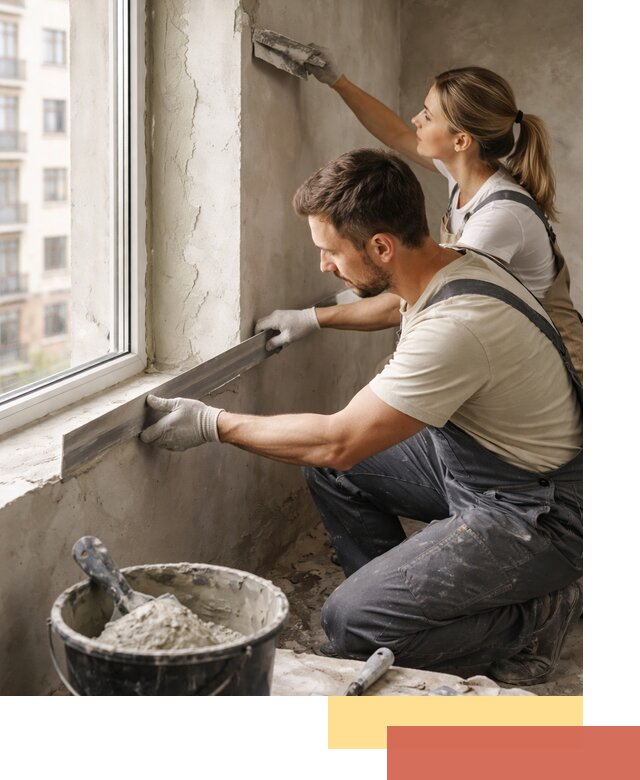 Штукатурка откосов дверей и окон профессионально в Миассе