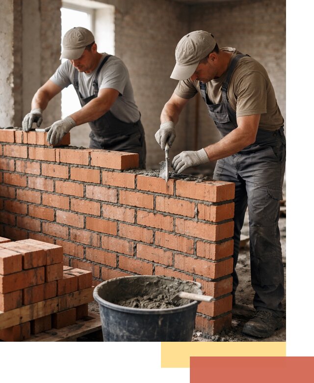 Кладка кирпичных перегородок под ключ в Миассе