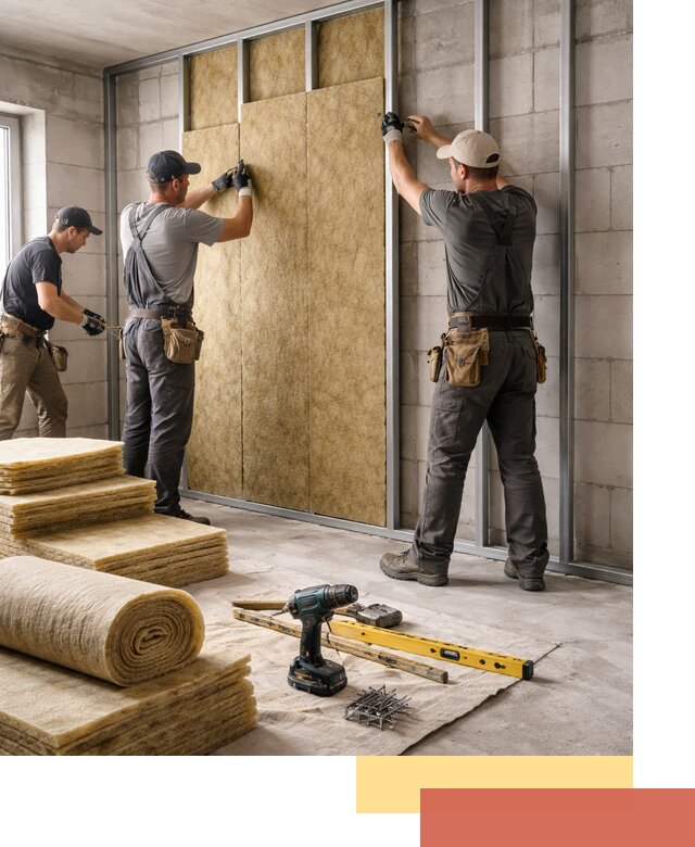 Шумоизоляция перегородок из блоков в Миассе — монтаж и защита шумоизоляцией