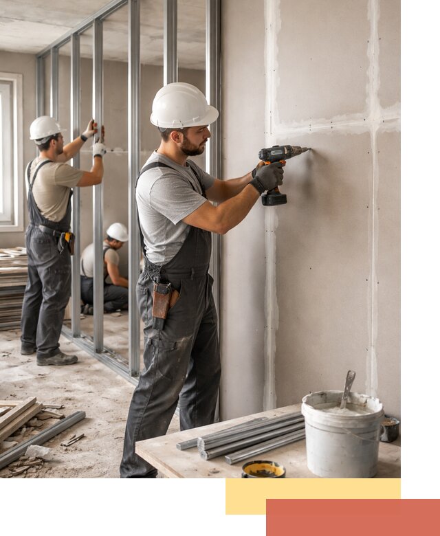 Перегородки из огнестойкого гипсокартона в Миассе под ключ